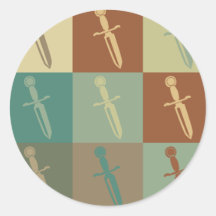 Knives Pop Art Stickers