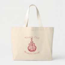 KNOCK OUT BREAST CANCER. by cashmere_katie Canvas Bags