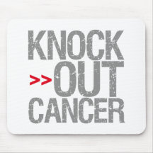 Knock Out Cancer - Brain Cancer Mousepads