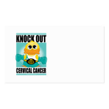 Knock Out Cervical Cancer Business Cards