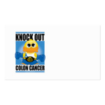 Knock Out Colon Cancer Business Card Templates
