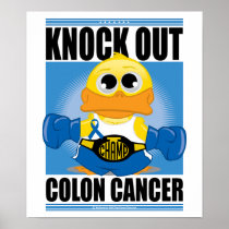 Knock Out Colon Cancer Poster