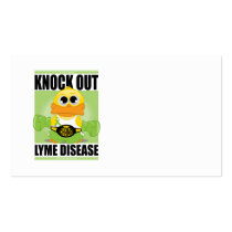 Knock Out Lyme Disease Business Card Template