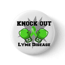 Knock Out Lyme Disease Pin
