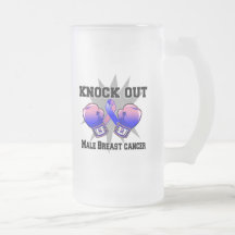 Knock Out Male Breast Cancer Mugs