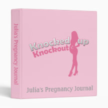 Knocked Up Knockout Baby Shower Mom-to-Be Binders
