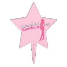 Knocked Up Knockout Baby Shower Mom-to-Be Cake Pick