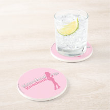 Knocked Up Knockout Baby Shower Mom-to-Be Beverage Coaster
