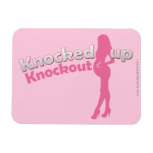 Knocked Up Knockout Baby Shower Mom-to-Be Magnets