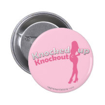Knocked Up Knockout Baby Shower Mom-to-Be Pin