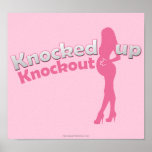 Knocked Up Knockout Baby Shower Mom-to-Be Posters
