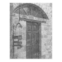 Knocking on your door postcard