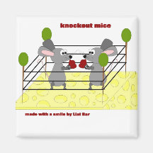 knockout mice refrigerator magnet