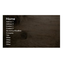 Knot in wood business cards