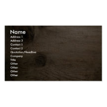 Knot in wood business cards
