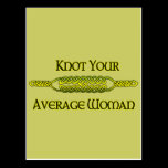 Knot Your Average Woman postcards