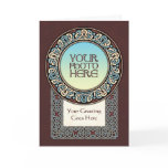 Knotwork Art Circle Photo Frame Greeting Card