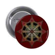 Knotwork Chaos Star Button