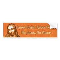 Know Jesus Bumper Sticker