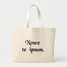 Know thyself. canvas bags