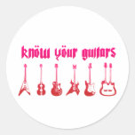 Know Your Guitar - Emo Alternative Grunge Rock Stickers