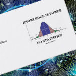 Knowledge Is Power Do Statistics Business Card Templates