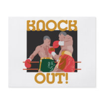 KO knock out boxing vector design Full Color Flyer