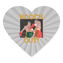 KO knock out boxing vector design Sticker
