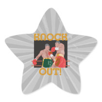 KO knock out boxing vector design Sticker