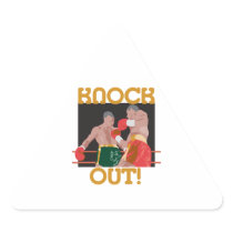 KO knock out boxing vector design Sticker