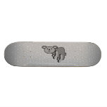 Koala bear on paw pattern skateboard deck