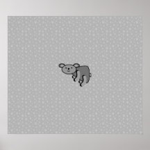 Koala bear on paws background poster