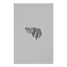 Koala bear on paws background stationery