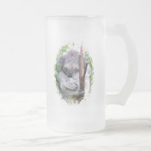 Koala Cuddle Frosted Beer Mug