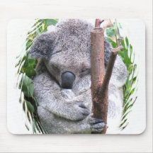 Koala Cuddle Mouse Pad
