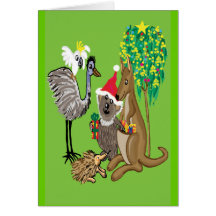 Koala de Père Noël Carte De Vœux