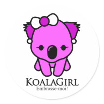 Koala Girl Pegatinas