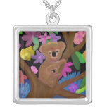 Koala Habitat Silver Necklace