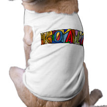 KOALA ~ PERSONALIZED BIG LETTER PET-WARE FOR DOGS! DOG TEE