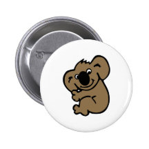 Koala Pinback Buttons