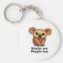 Koalas are People too Keychain