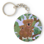 Koalas Best Dad Keychain