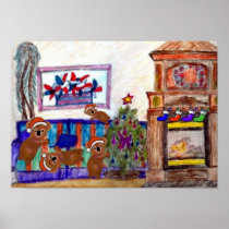 Koalas Home for the Holidays Print