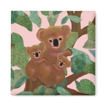 Koalas in the Eucalyptus Magnets