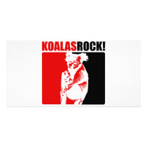 Koalas Rock! #8 Customized Photo Card
