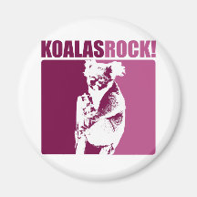 Koalas Rock! Fridge Magnet