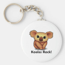 Koalas Rock! Keychains