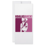 Koalas Rock! rack cards