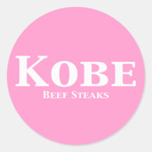 Kobe Beef Steaks Gifts Stickers