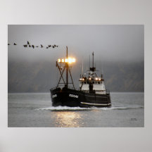 Kodiak, Crab Boat in Dutch Harbour, Alaska Print